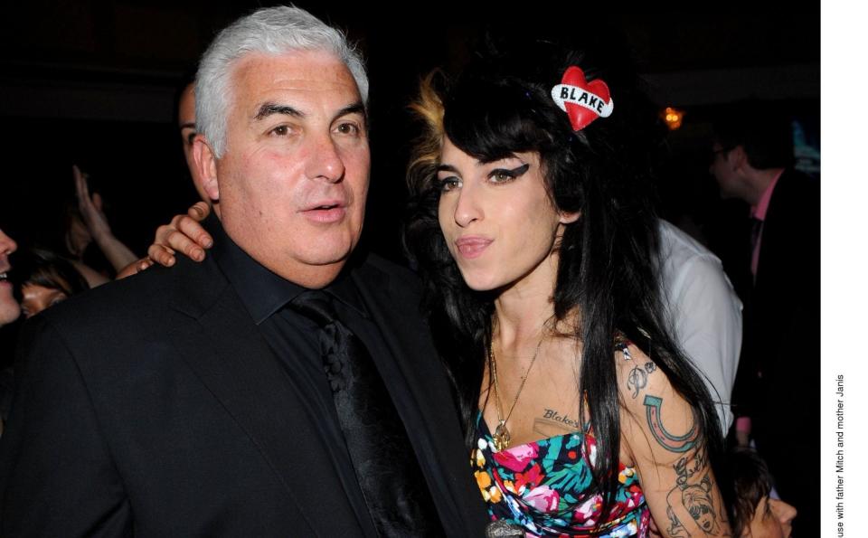 Amy Winehouse and her father Mitch at the Ivor Novello Awards in 2008 - David Fisher / Rex Features