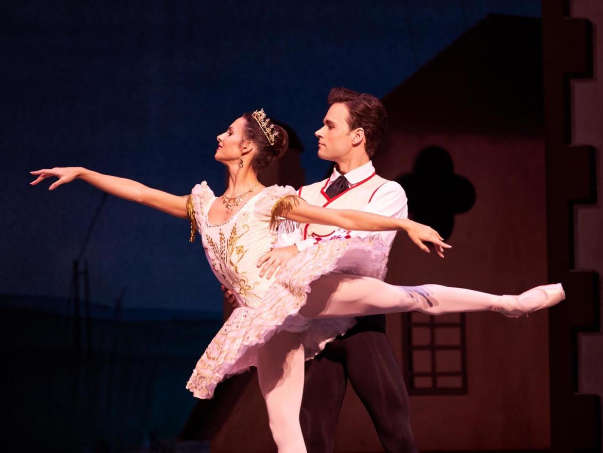 Francesca Hayward as Swanilda and Alexander Campbell as Franz: Bill Cooper