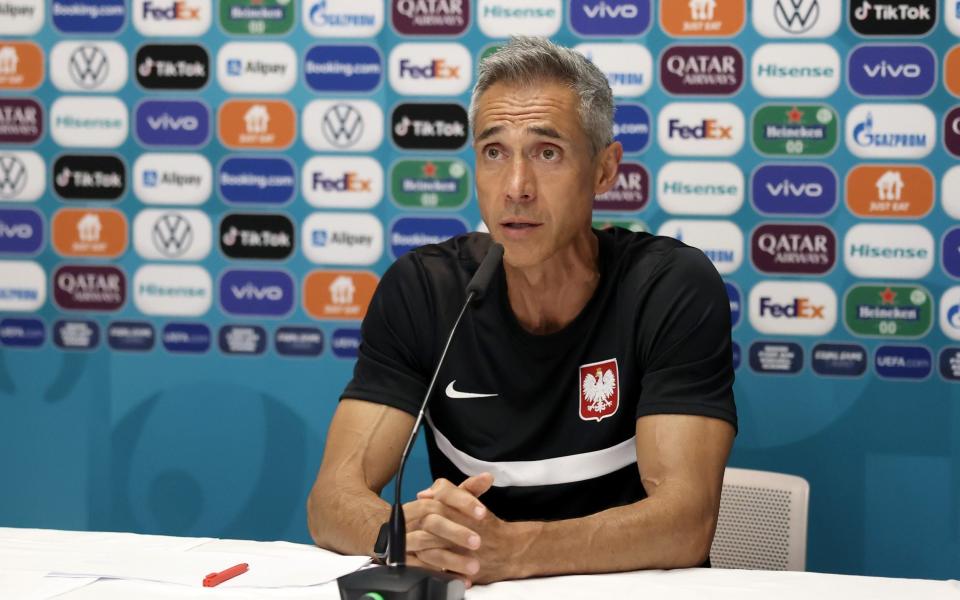 Poland boss Paulo Sousa faces the press - GETTY IMAGES