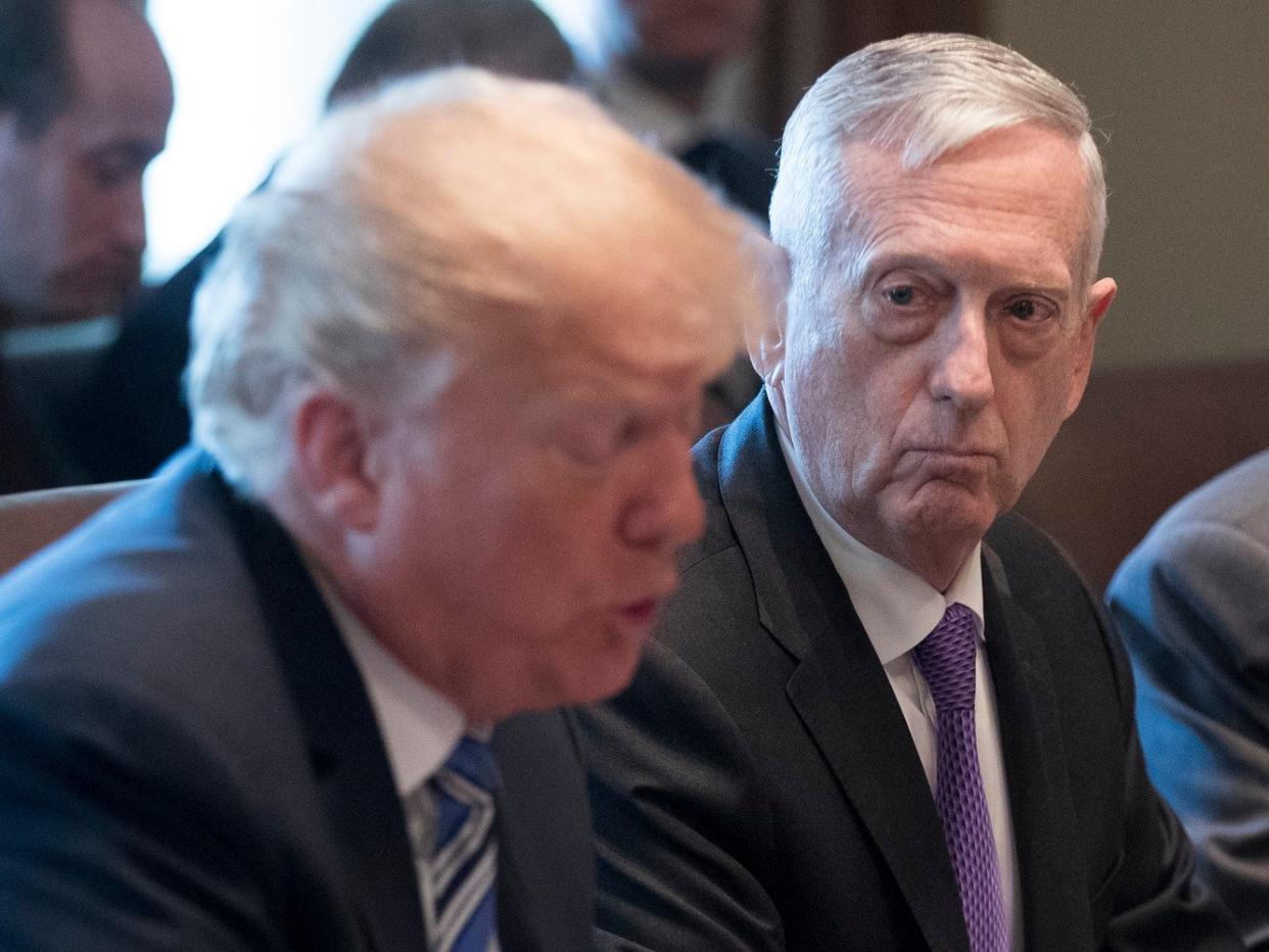 Donald Trump (links) und Verteidigungsminister Jim Mattis.