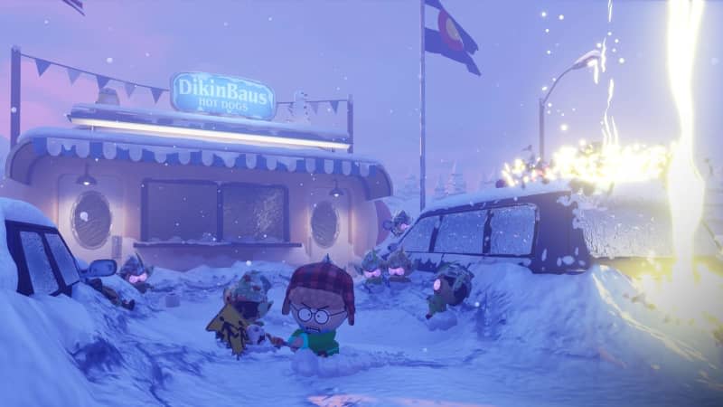 In "South Park: Snow Day!", the classic role-playing game is lovingly parodied. THQ Nordic/dpa