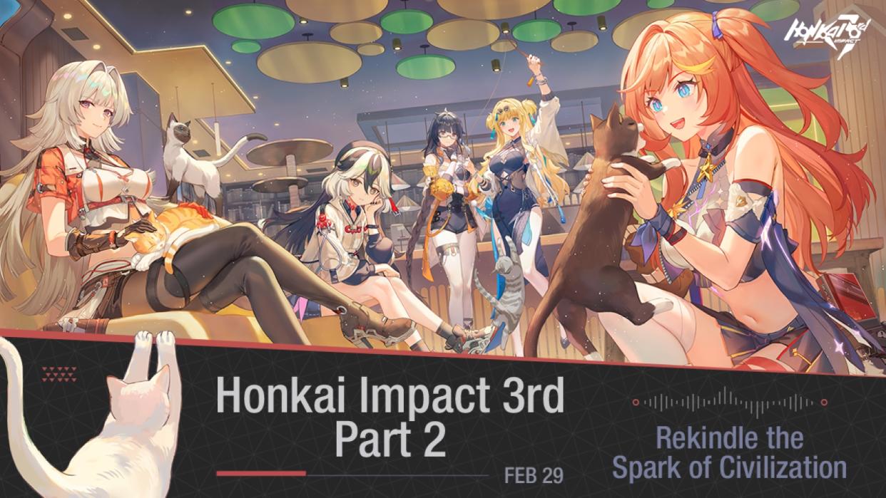 Honkai Impact 3rd Part 2, a massive expansion that features a new world, new characters, revamped combat, and more, will be releasing on 29 February. (Photo: HoYoverse)