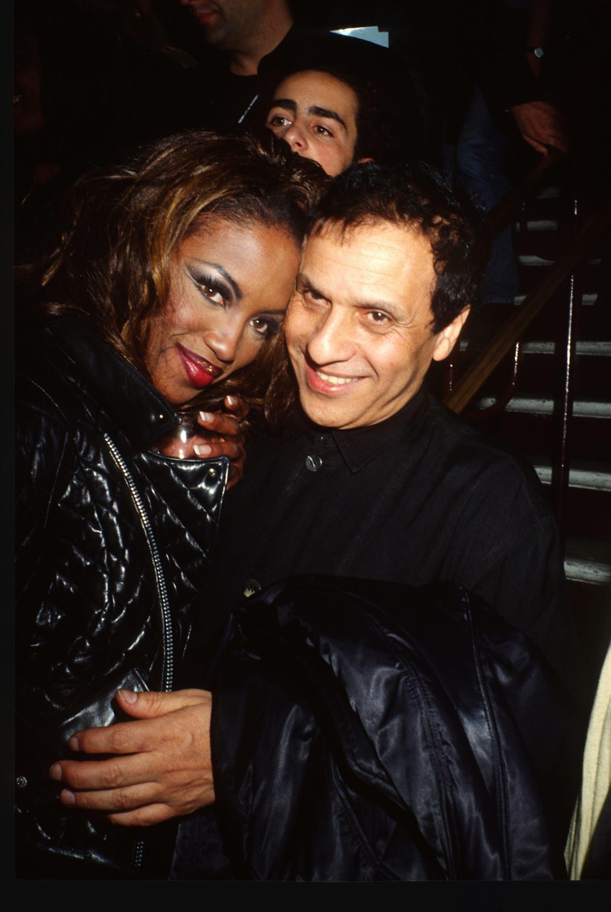Naomi Campbell and Azzedine Alaïa in the '90s.