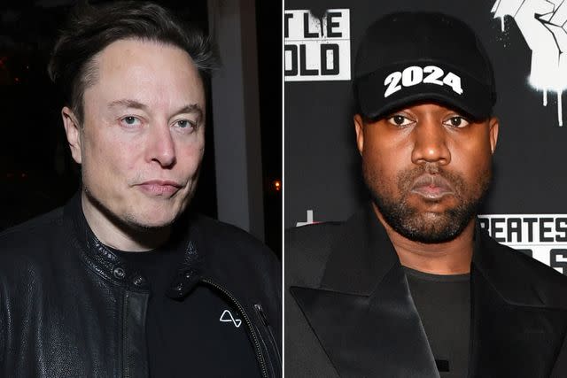 Randy Shropshire/Getty Images; Jason Davis/Getty Images Elon Musk; Kanye West