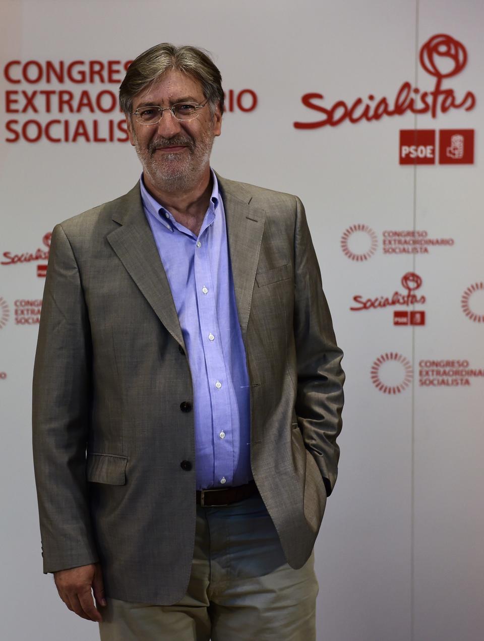 José Antonio Pérez Tapias, uno de los rivales de Sánchez en las primarias socialistas de 2014. (Foto: Pierre-Philippe Marcou / AFP / Getty Images).