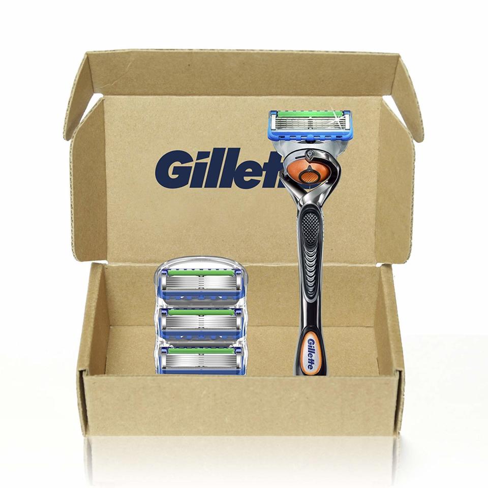 Gillette Fusion Proglide Men's Razor Handle + 4 Refills. (Photo: Amazon)