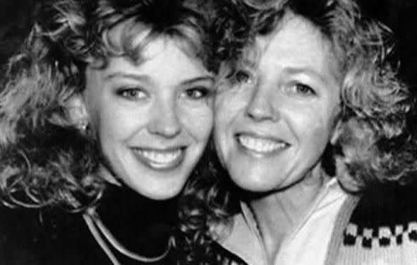 Kylie posted a major throwback of her and her mum. Source: Instagram / kylieminogue