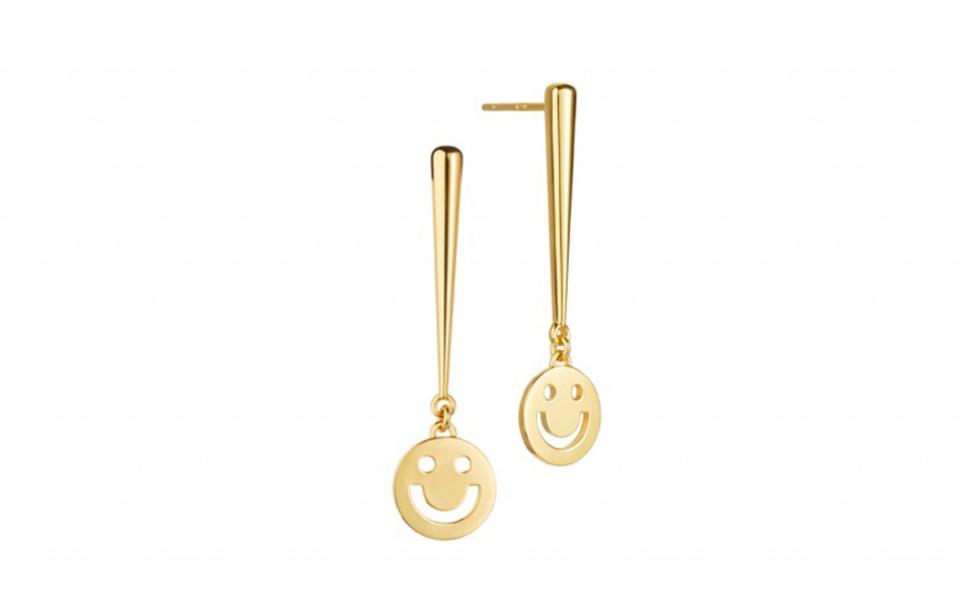 <p>Jewellery brand Ruifier is shaking up the summer with a smile. Their new Super Friends collection features dainty chains, golden cuffs and architectural earrings – all with the addition of a smiley face. Emojis at their finest.<br><a rel="nofollow noopener" href="https://www.ruifier.com/collections/super-friends" target="_blank" data-ylk="slk:Ruifier, from £75;elm:context_link;itc:0;sec:content-canvas" class="link "><i>Ruifier, from £75</i></a> </p>