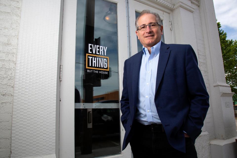 Scott Griffith, CEO of Everything But The House, poses at the company's headquarters in the Over-the-Rhine neighborhood of Cincinnati on Tuesday, May 21, 2019. 