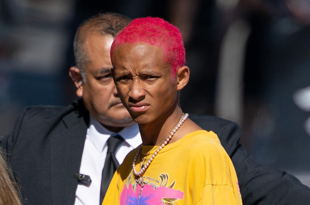 Jaden Smith Looks Unrecognizable in Pink Hair and Bleached Brows