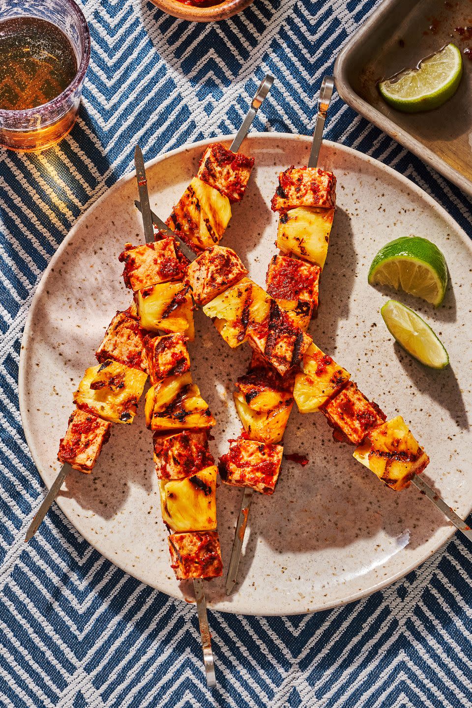 Chipotle Tofu & Pineapple Skewers