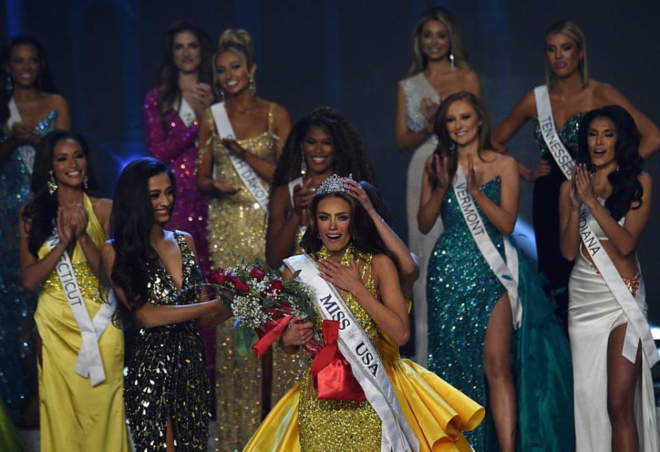 Voigt is crowned Miss USA 2023 at the Grand Sierra Resort in Reno, Nevada on Sept. 29, 2023. JASON BEAN / USA TODAY NETWORK