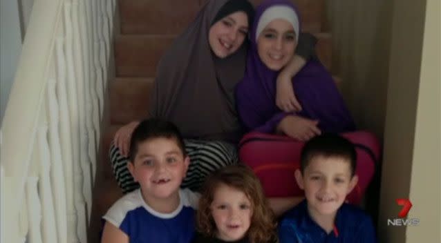 The Sharrouf children, who are believed to be stranded in Syria after their mother and father reportedly died.  Photo: 7 News