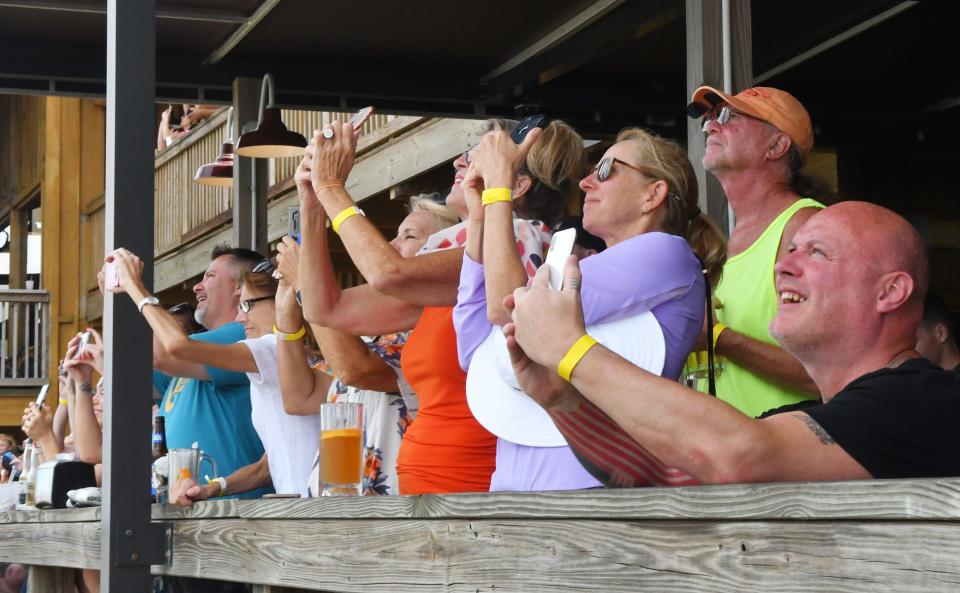 Spectators gathered at Shiloh's Steak & Seafood restaurant in Titusville in May 2020 for the manned SpaceX launch. The restaurant will open for breakfast Monday for those in town to see the Artemis I launch.