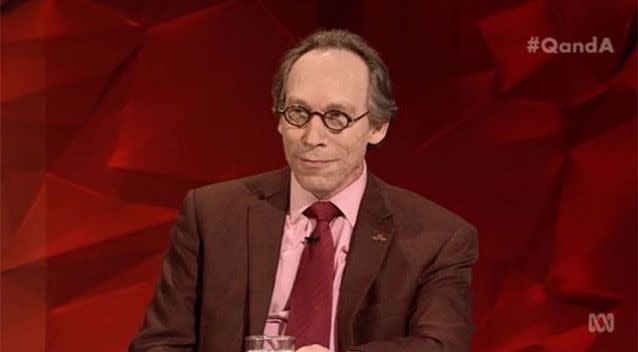 The article slams US physicist Lawrence Krauss who appeared on the Q&A panel this week. Picture: ABC
