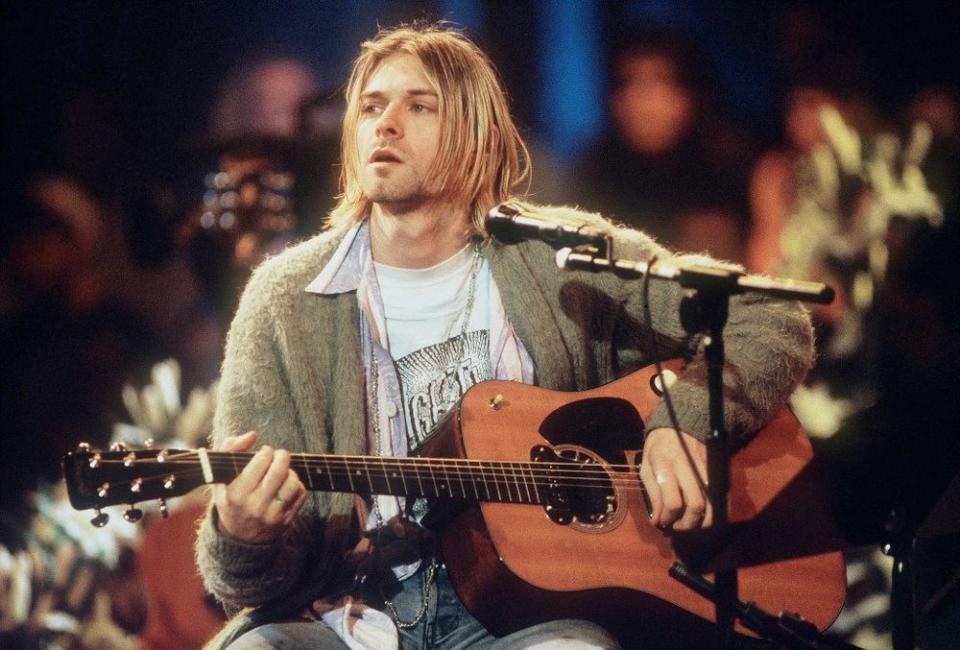 Kurt Cobain in 1993's MTV Unplugged