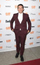 <p>A burgundy suit, sans tie, for the “Maudie” premiere.<i> (Photo by C Flanigan/FilmMagic)</i><br></p>