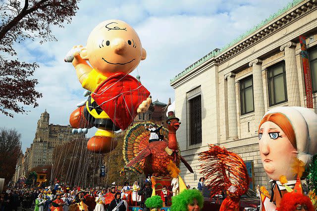 John Lamparski / Getty Images Charlie Brown Balloon is seen during the 90th Annual Macy's Thanksgiving Day Parade on November 24, 2016 in New York City.