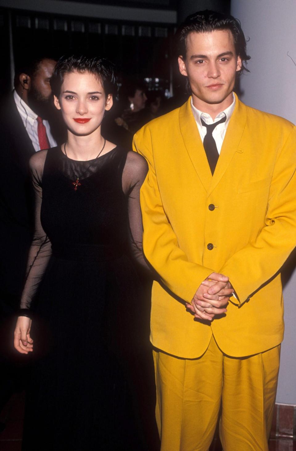 Winona Ryder and Johnny Depp (Photo by Ke.Mazur/WireImage)