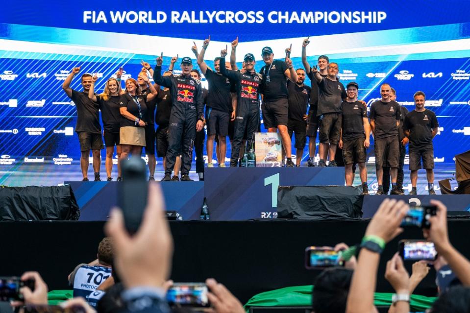 The Volkswagen Dealerteam BAUHAUS 車隊成功奪得本屆世界賽車隊總冠軍。（圖：賽事官網）