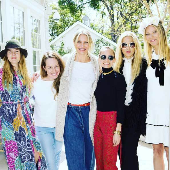 Gwyneth Paltrow celebrates the launch of the new Goop product with famous friends