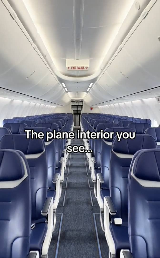 "The plane interior you see..."