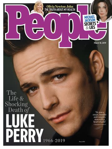 Luke Perry People Magazine Cover in 2019.