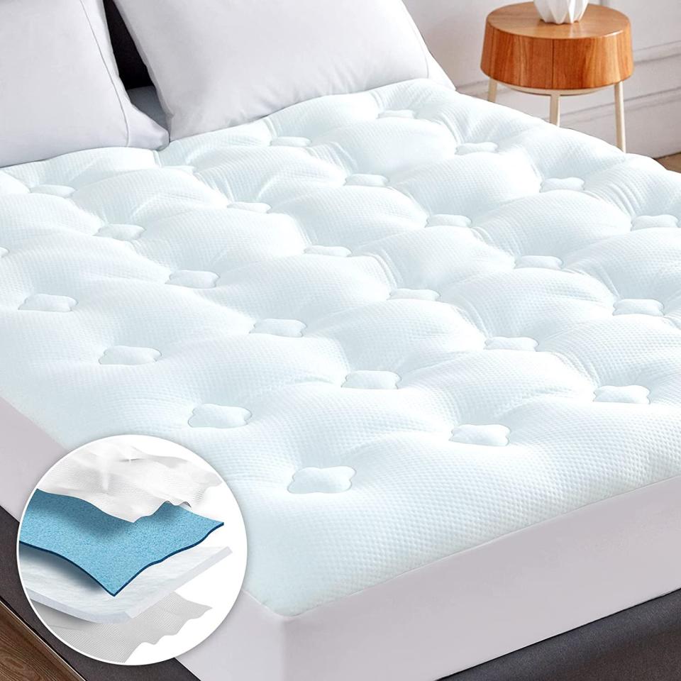 Hansleep Memory Foam Mattress Topper Queen Size