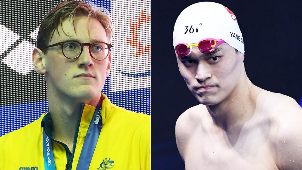 Australian swimmer Mack Horton has welcomed news of Chinese rival Sun Yang's eight-year ban from the sport, for doping-related charges. Pictures: Getty Images