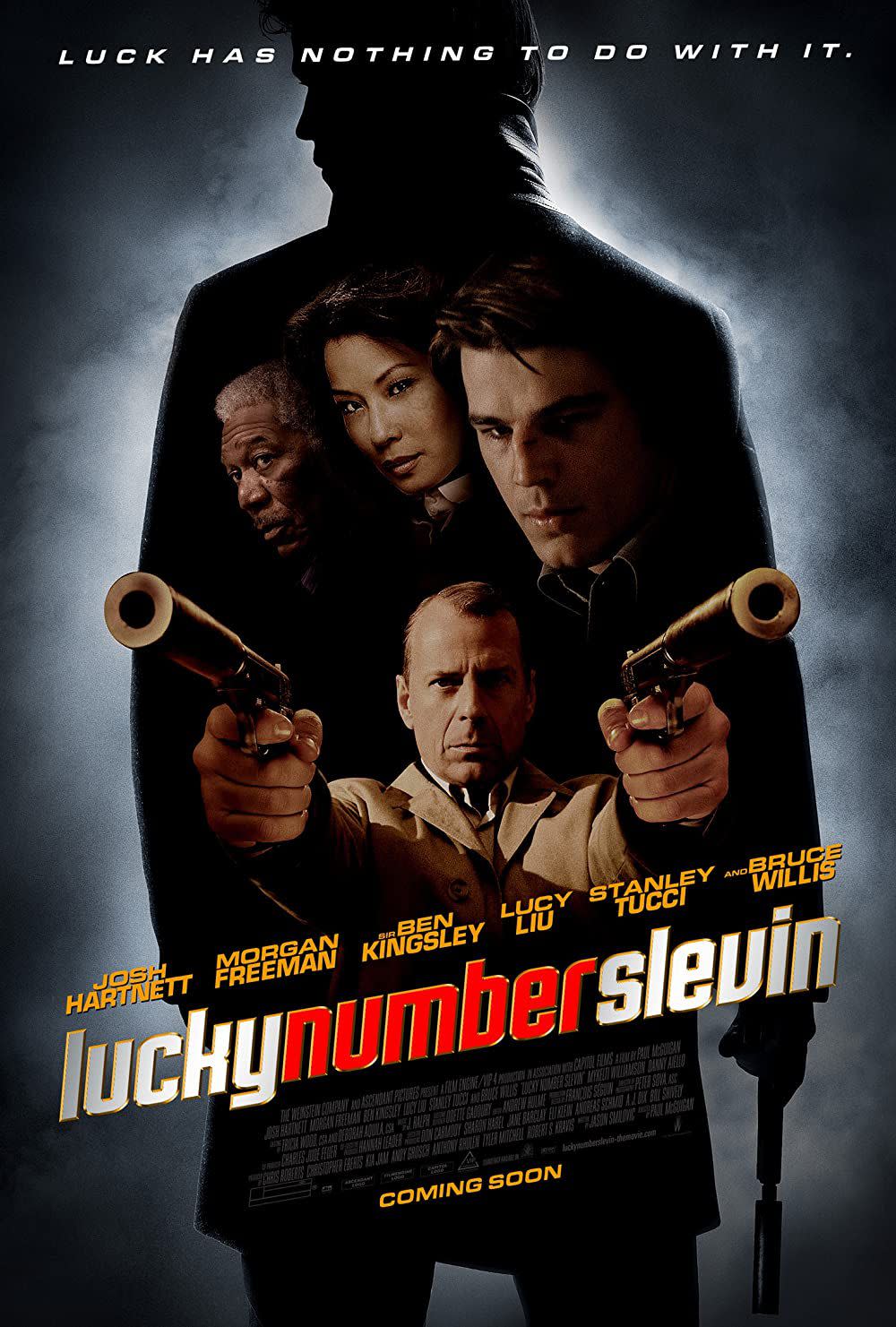 the poster for lucky number slevin with josh hartnett