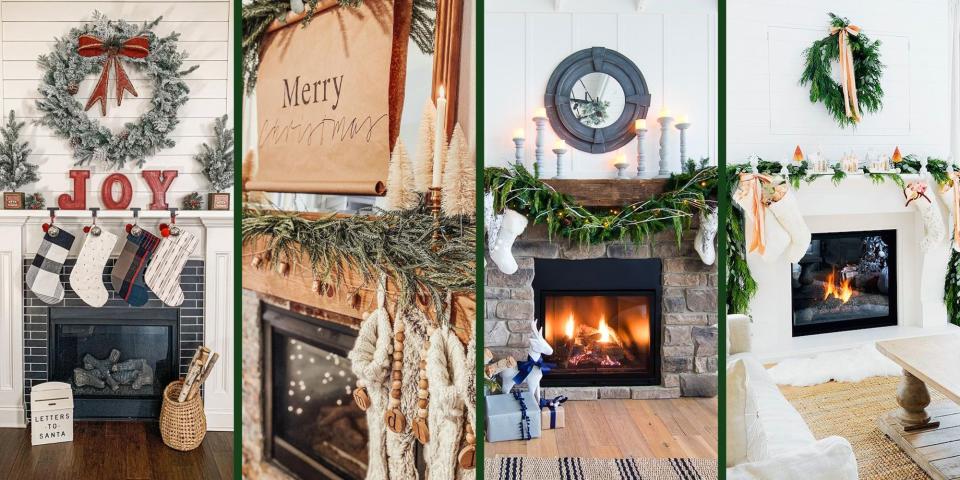 60 Stunning Ways to Decorate Your Mantel for Christmas