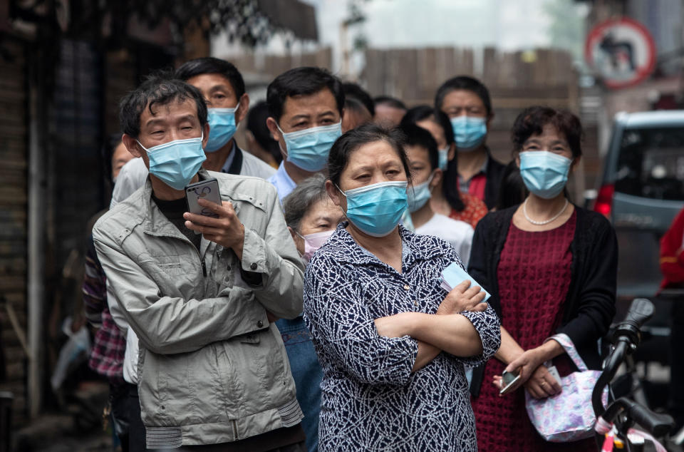 Residents of Wuhan, China