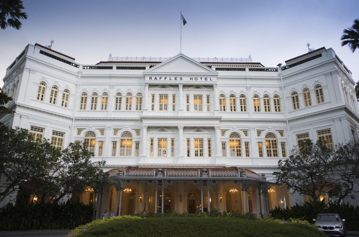 singapore, raffles hotel, exterior