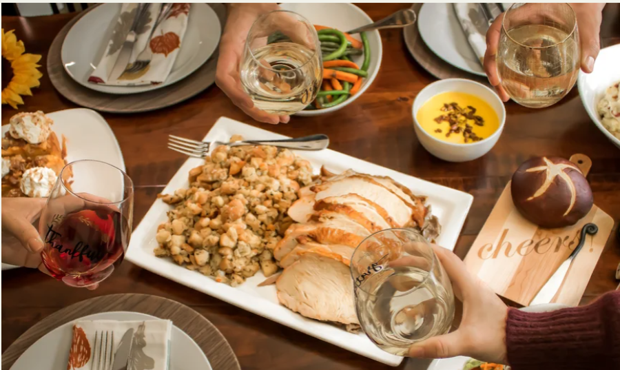 The Thanksgiving menu from Cooper's Hawk includes turkey and traditional sides.