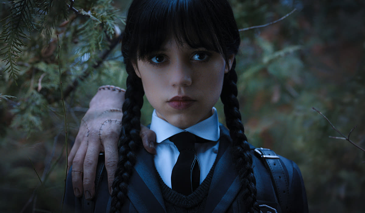 Jenna Ortega como Miércoles Addams en el cauarto episodio de 'Miércoles' (Foto cortesía de Netflix © 2022)