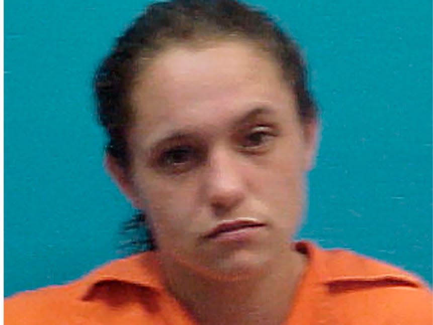 This undated booking photo provided by Jefferson Davis Parish shows Necole Jean Guillory.  Newly released records show a half-dozen women told authorities they were raped and trafficked to male inmates inside a rural Louisiana jail.  The 2002 case is featured in a Showtime documentary, “Murder in the Bayou” examines the unsolved killings of eight women known as the Jeff Davis 8. The five-part documentary features newly discovered footage of Necole Jean Guillory describing misconduct and contraband flowing into the parish jail. (Jefferson Davis Parish/The Advocate via AP)