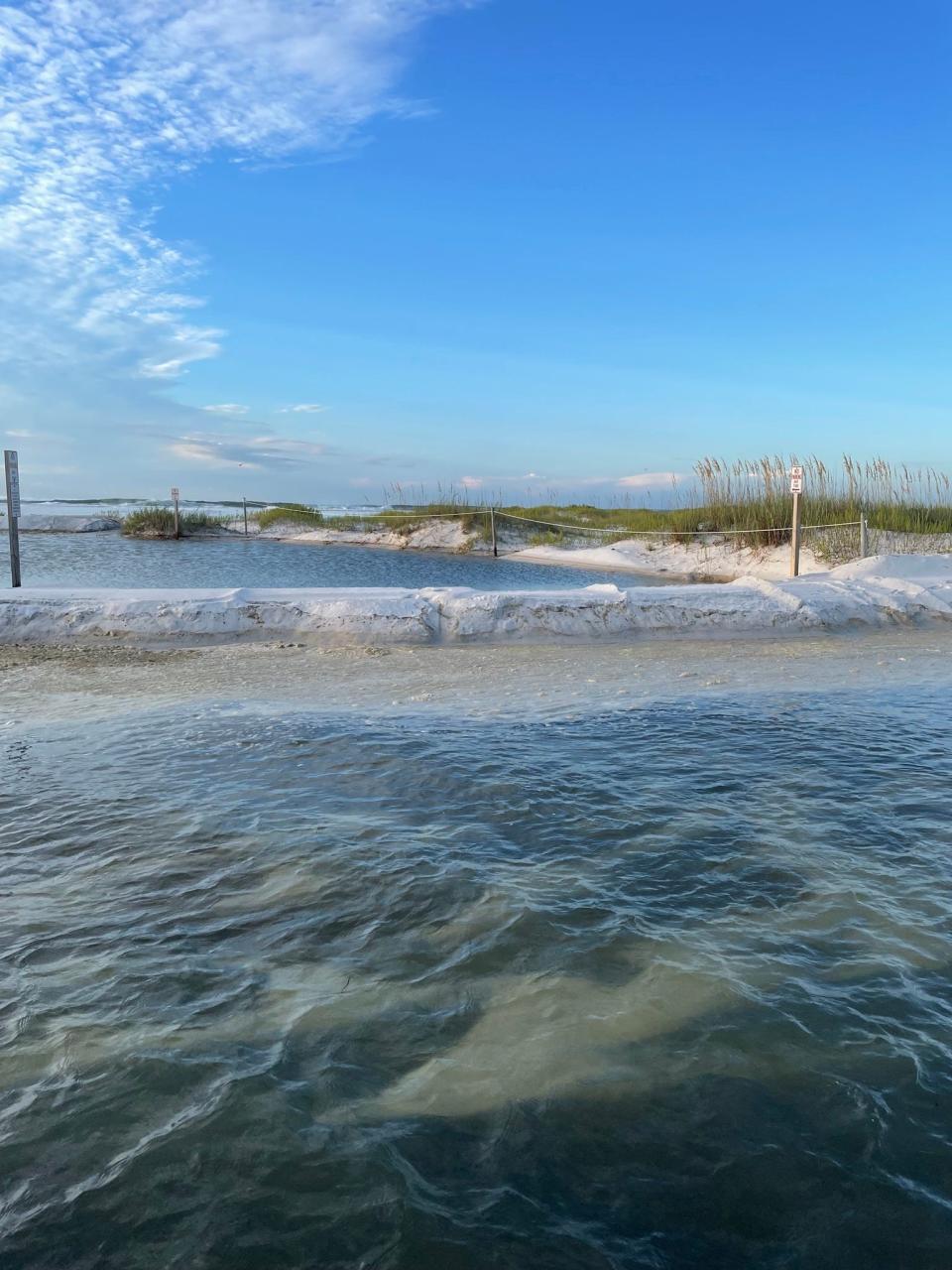 The Gulf Islands National Seashore Santa Rosa Area including Opal Beach Area and State Road 399, and Fort Pickens Area are closed Wednesday, Aug. 30, 2023, due to storm surge from Hurricane Idalia creating standing water up to 2 feet deep in certain areas.