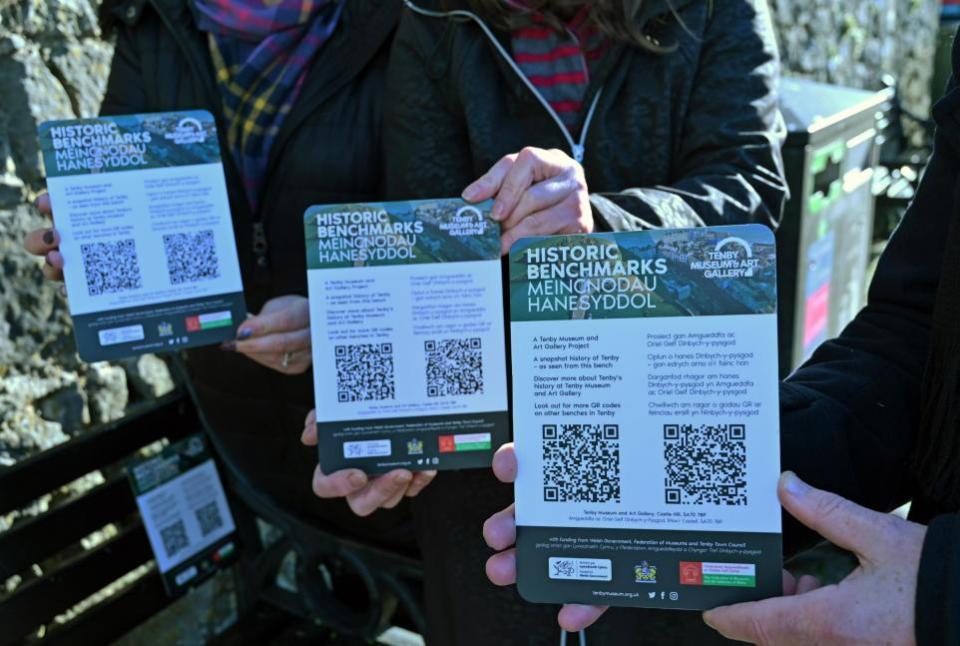 Western Telegraph: The Historic Benchmark QR codes are in ten locations in Tenby.