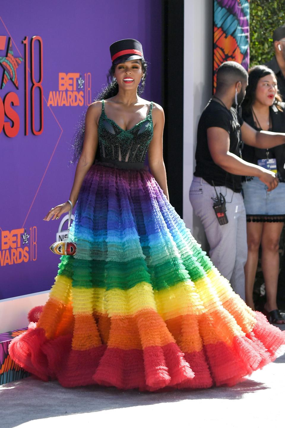 <p>WHO: Janelle Monáe</p> <p>WHAT: Nicolas Jebran</p> <p>WHERE: At the BET Awards, Los Angeles</p> <p>WHEN: June 24, 2018</p>