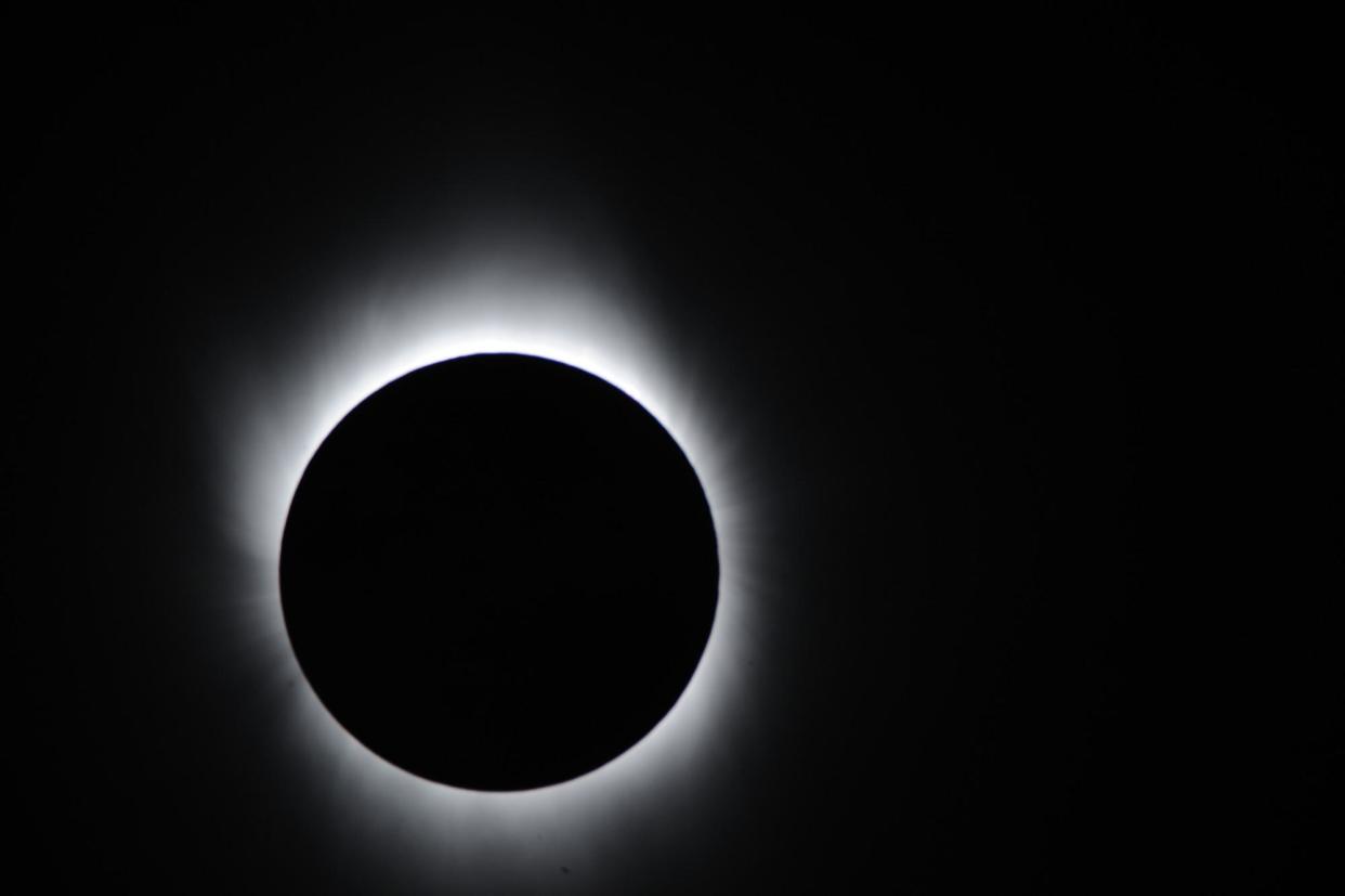 A total eclipse as seen from Asia: Getty Images