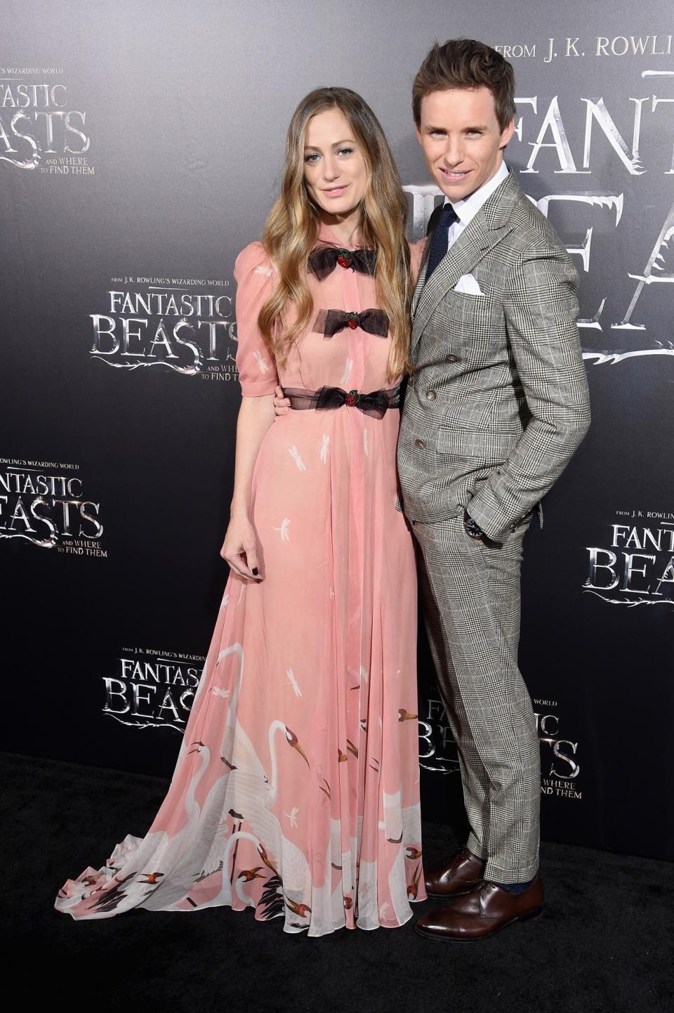 Hannah Bagshawe and Eddie Redmayne