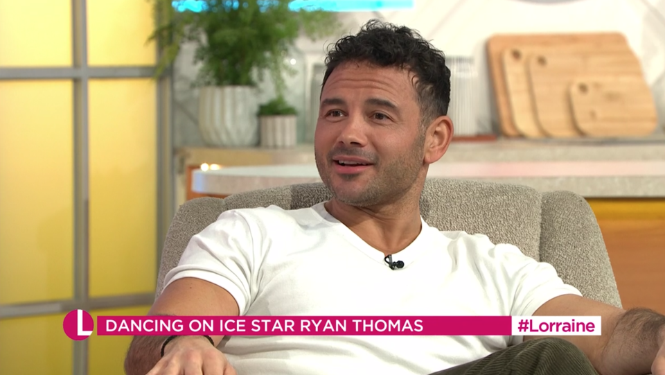 Dancing on Ice's Ryan Thomas on Lorraine. (ITV)