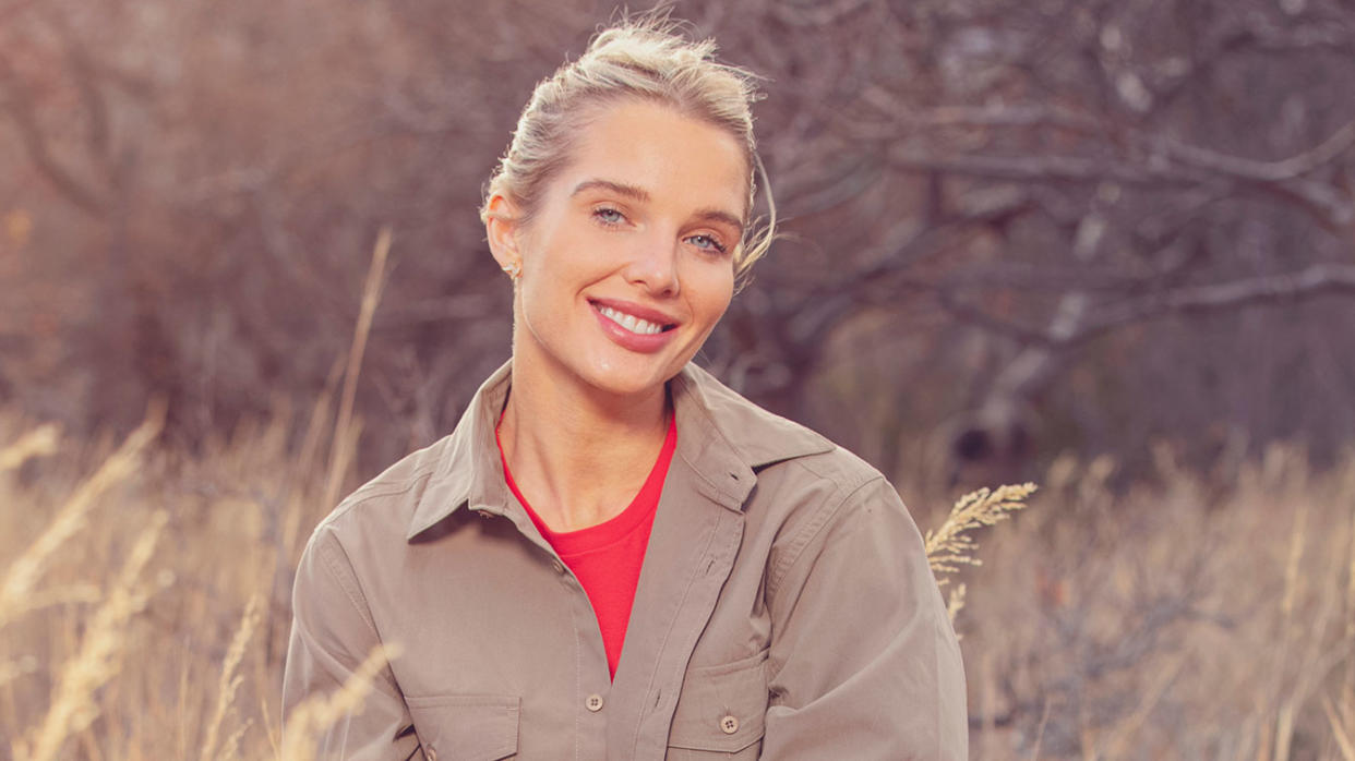 Helen Flanagan used 'mind chat' to calm her nerves during a difficult first task in I'm a Celebrity: South Africa. (ITV/Lifted Entertainment)