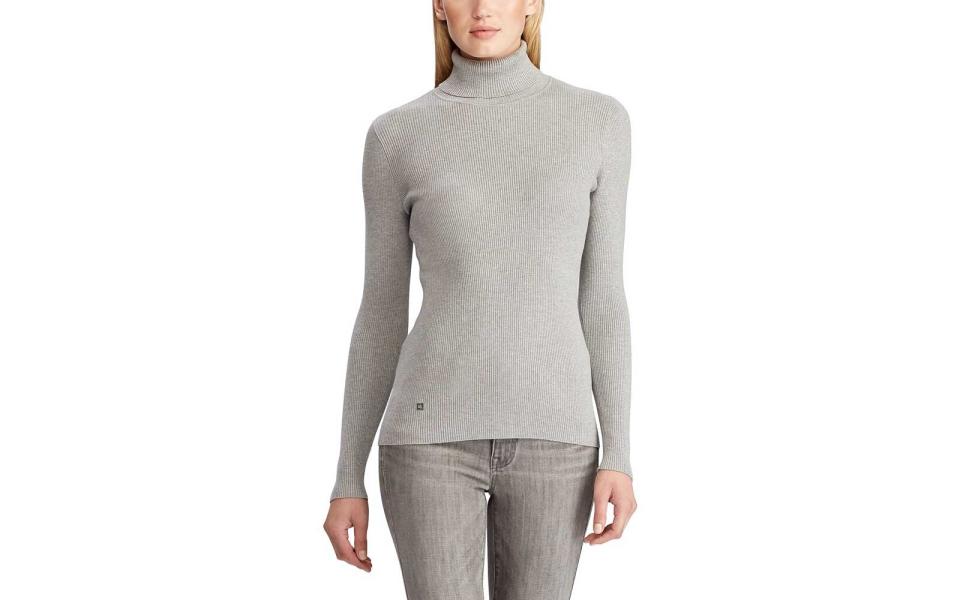 Lauren Ralph Lauren Ribbed Turtleneck Sweater