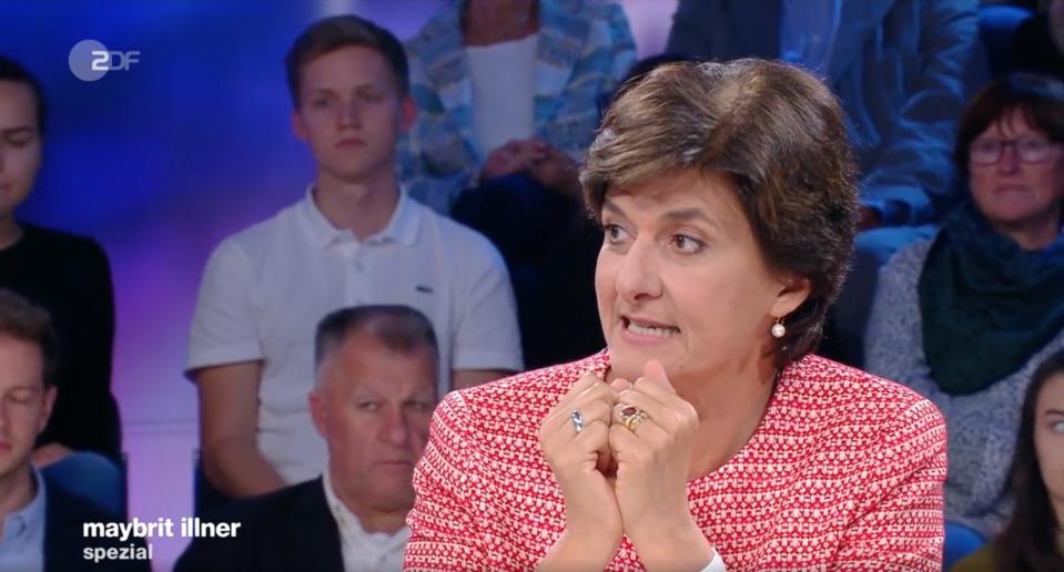 Frankreichs Ex-Verteidigungsministerin Sylvie Goulard forderte einen positiven Fokus. (Bild: Screenshot/ZDF)