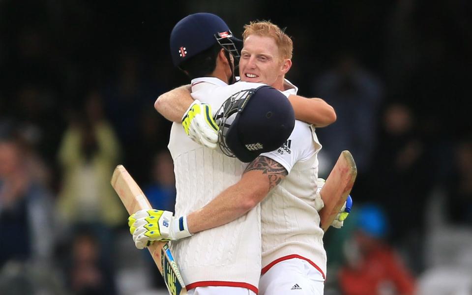 Alastair Cook and Ben Stokes in 2015