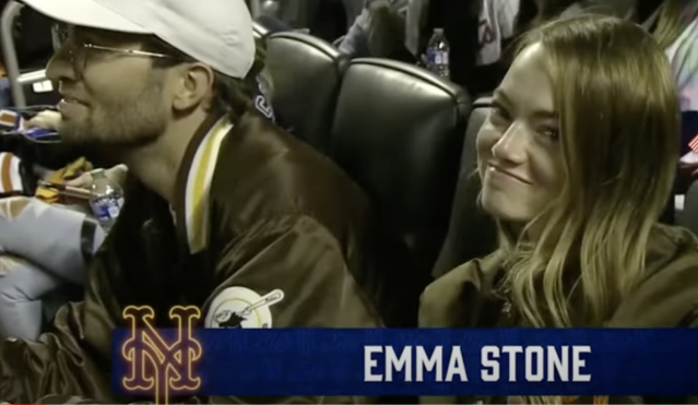 Emma Stone Booed At Mets Game For Padres Gear