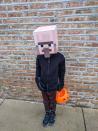 <p>Show your loyalty to <em><a href="https://www.merrimentdesign.com/minecraft-halloween-costume-diy-for-kids.php" rel="nofollow noopener" target="_blank" data-ylk="slk:Minecraft;elm:context_link;itc:0;sec:content-canvas" class="link ">Minecraft</a></em> with this DIY look. Your little gamer will go gaga over our pick.<br></p>