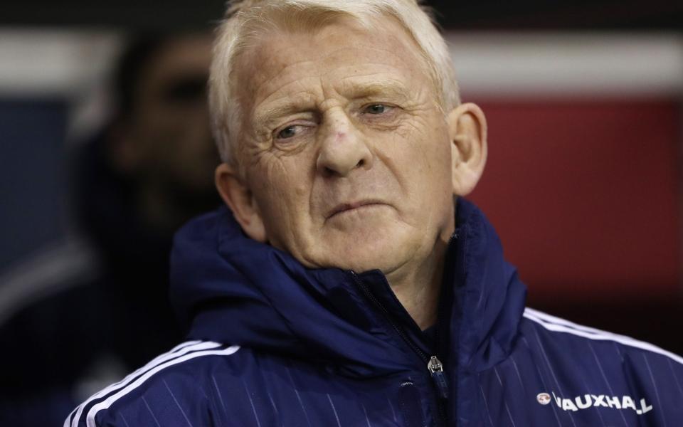 Scotland v Canada - International Friendly Original description: EDINBURGH, SCOTLAND - MARCH 22: Scotland manager Gordon Strachan looks on during the International Challenge Match between Scotland and Canada at Easter Road on March 22, 2017 in Edinburgh, Scotland. (Photo by Ian MacNicol/Getty Images) - Credit: Ian MacNicol/Getty 