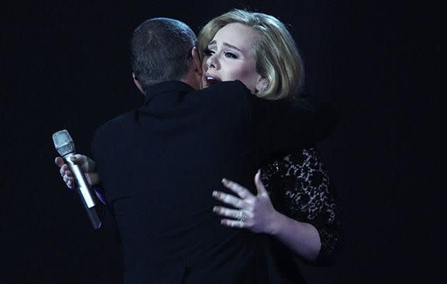 George presented Adele with a BRIT Award back in 2012. Source: Getty